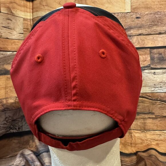 Adidas Texas Tech Red Raiders Hat Adjustable Strapback Cap Masked Rider Double T - Picture 4 of 8